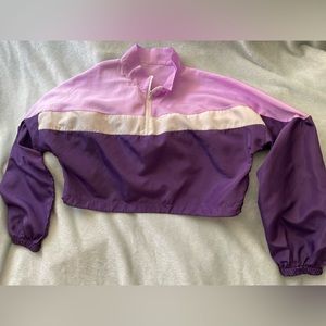 Cropped long sleeve windbreaker M